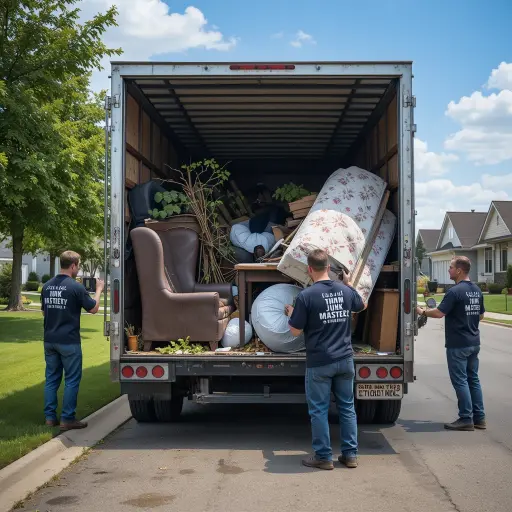 Team providing rush junk removal service in Fort Saskatchewan.