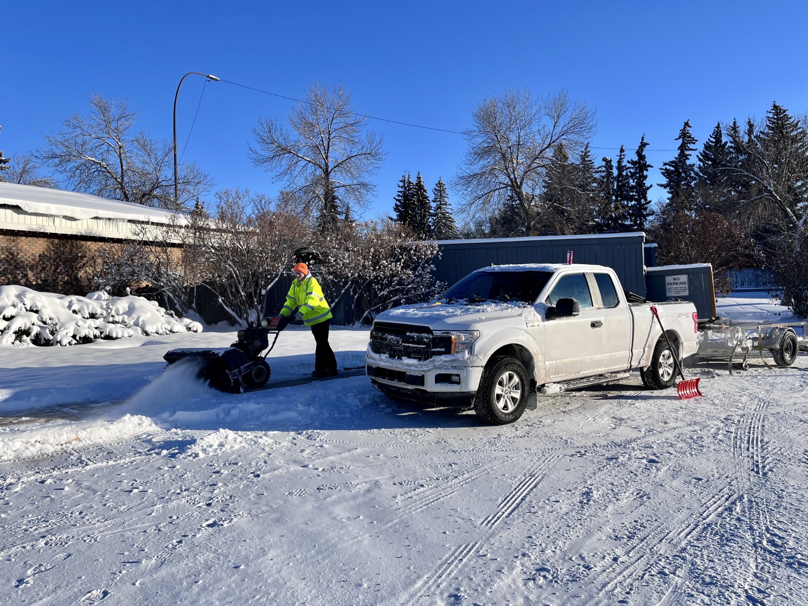 Junk Masterz | Winter Yard Cleanup in Edmonton: Removing Snow-Damaged Debris Safely Winter Yard Cleanup in Edmonton